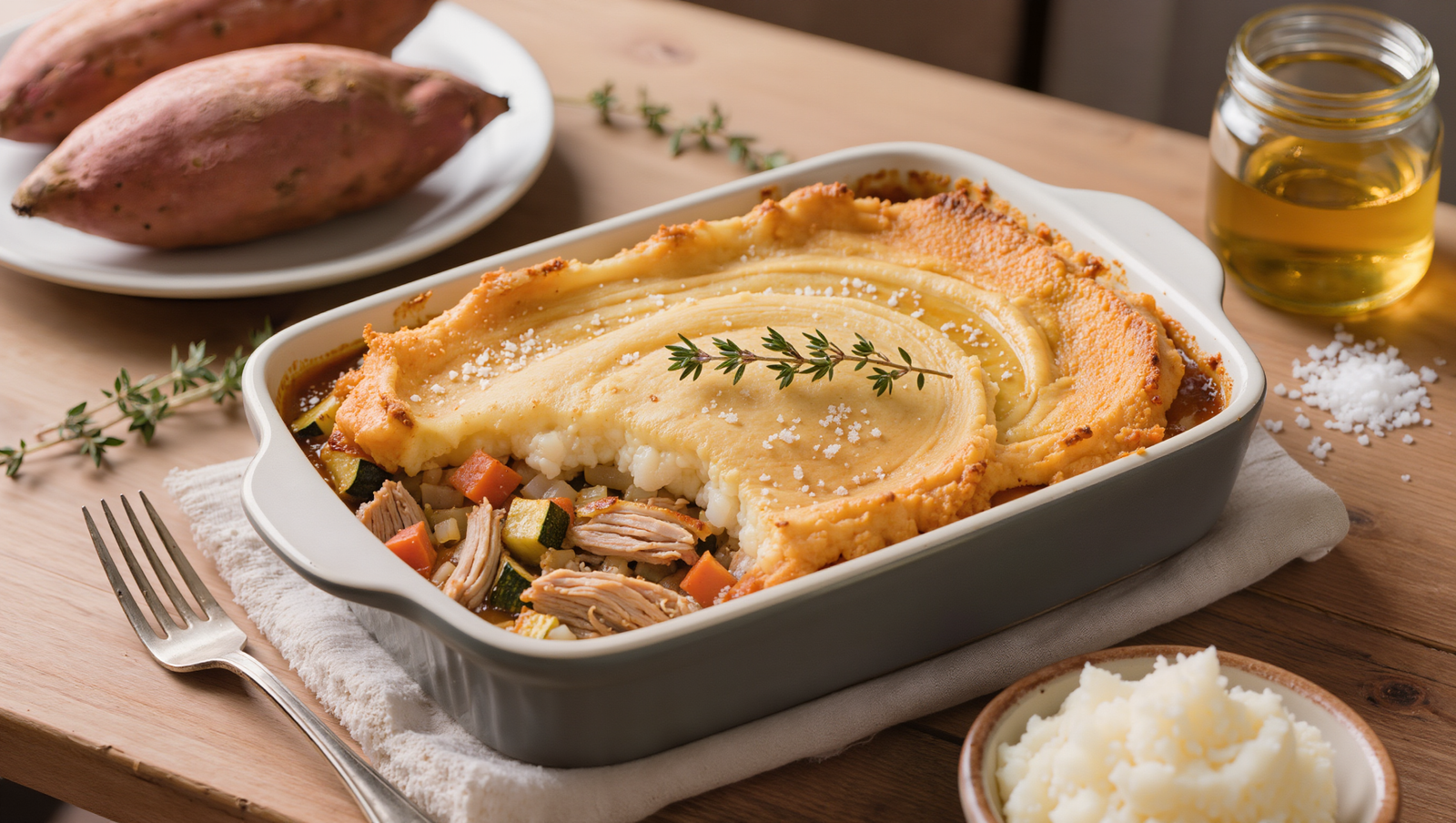 Easy AIP Shepherd’s Pie – Sweet Potato & Veggie Filling